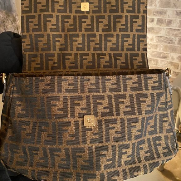 👜EXCLUSIVE SALE - FENDI Zucca Chain - Shoulder Bag -  Excellent Condition👜 - Picture 6 of 11